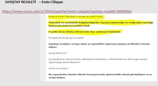 Sayıştay'ın "suç duyurusu yetkisinin kaldırıldığı" iddiası gerçeği yansıtmıyor - 2