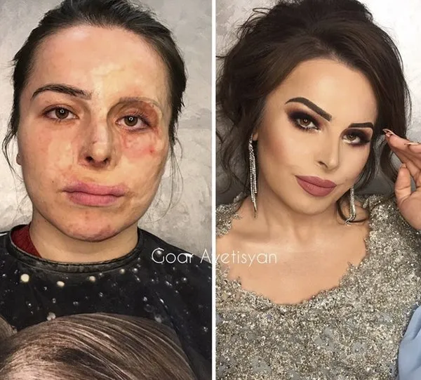Makyajın gücüne inanamayacaksınız! Tanıyanlar bile...