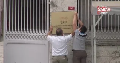 Ayasofya Camii’nde o tabelalar kaldırıldı | Video