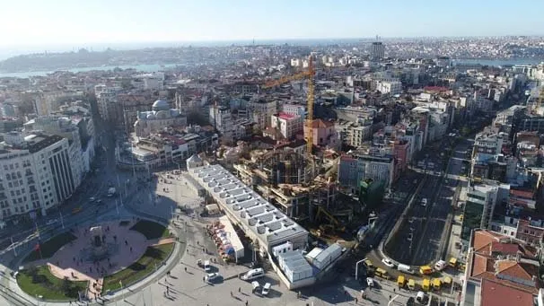 Taksim Camii’nnin yarısından fazlası tamamlandı