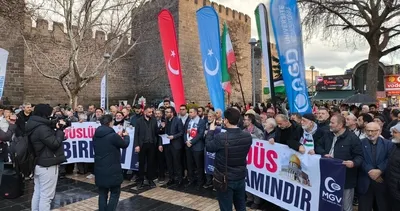 Kayseri’de Mescid-i Aksa eylemi