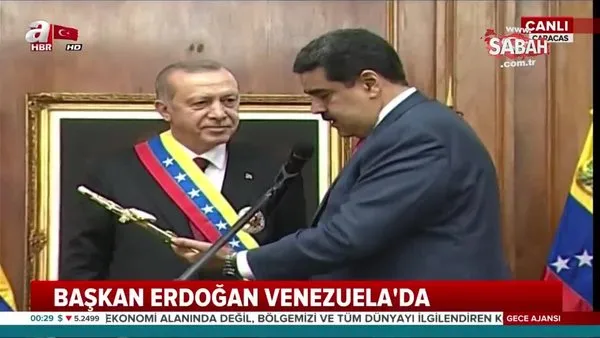 Maduro'dan Başkan Erdoğan'a anlamlı hediye