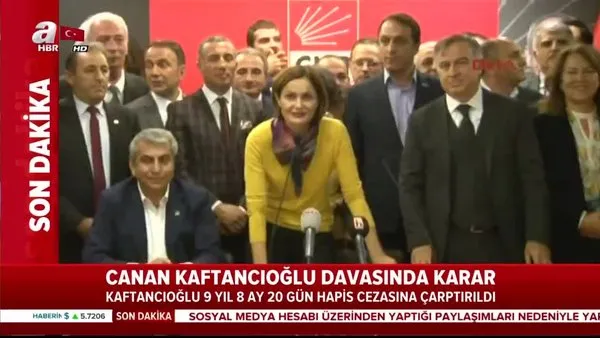 Son dakika... CHP İstanbul İl Başkanı Canan Kaftancıoğlu'na hapis cezası!