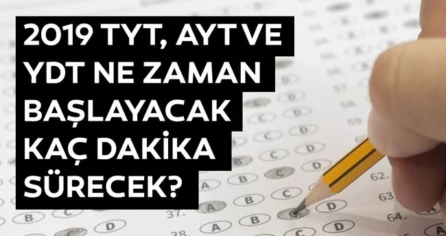 universite sinavi yks ne zaman saat