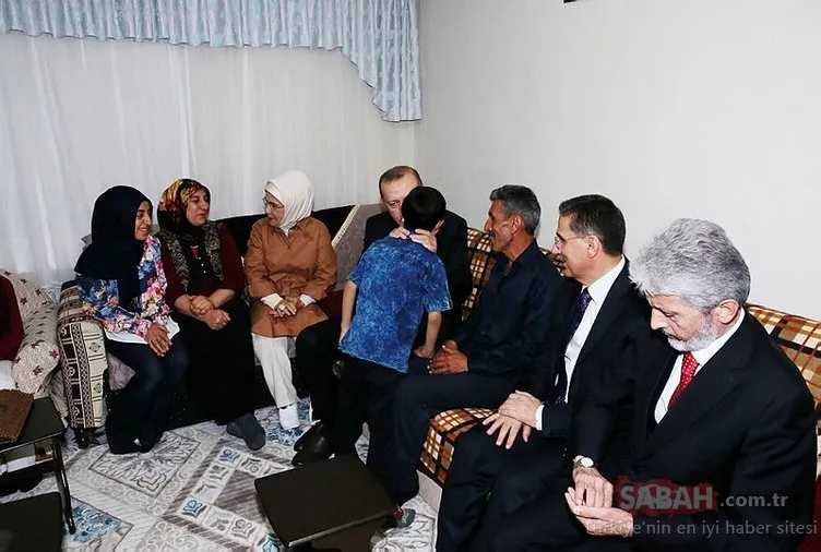 Cumhurbaşkanı Erdoğan, iftarını o aileyle beraber açtı