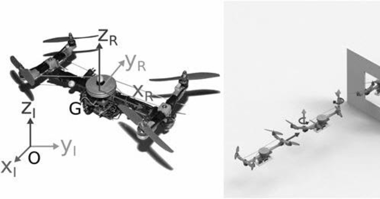 Dar yerden geçerken küçülebilen drone