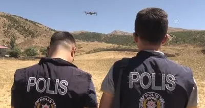 Malatya polisi çalınan iş makinesini drone ile buldu