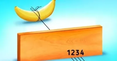 100 kişiden 98’i doğru cevabı bulamıyor! Resimdeki muz hangi ipe bağlı?