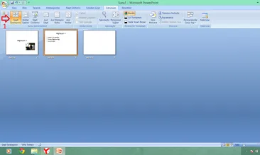 powerpoint te slayt nasil yapilir
