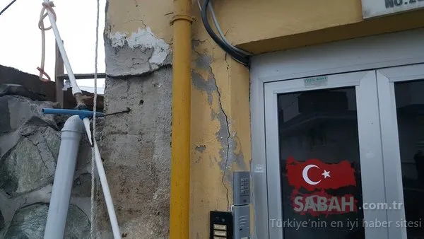 Taşıyıcı kolonlarında çatlaklar oluşan bina boşaltıldı