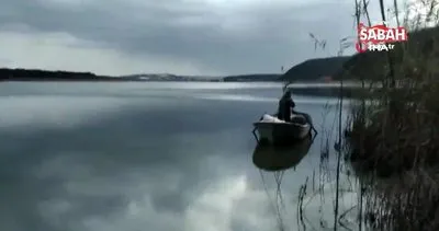 Terkos Gölü’nde yasa dışı avcılık yapan kişi suçüstü yakalandı | Video