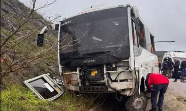 SON DAKİKA: Balıkesir'de işçi servisi kaza yaptı! Çok sayıda yaralı var! #balikesir