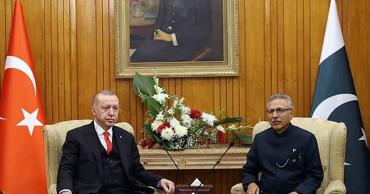Başkan Erdoğan, Pakistan Cumhurbaşkanı Alvi ile görüştü