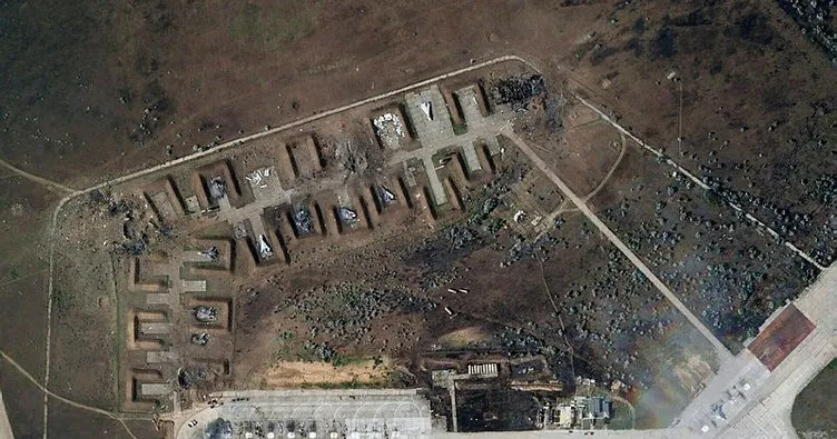 Uydu fotoğrafları hasarı ortaya çıkardı! Kırım’daki patlama...