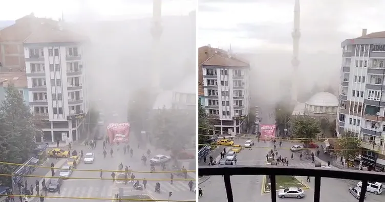 Çorum’daki doğalgaz patlamasından yeni görüntü: Büyük bir panikle koştular!