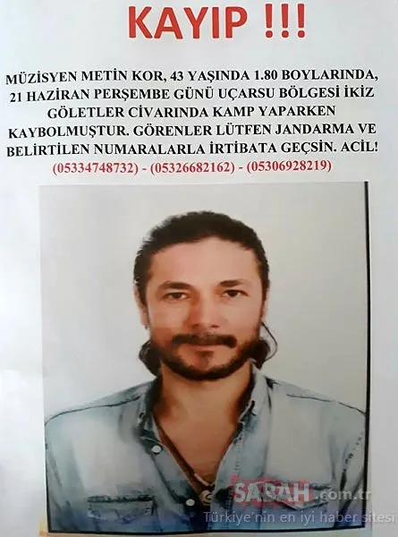 Son Dakika Haberi: Kayıp müzisyen Metin Kor’un cesedi bulundu