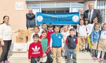 Erdekli öğrenciler yardım gönderdi