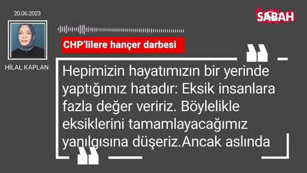 Hilal Kaplan | CHP'lilere hançer darbesi