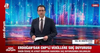 Son dakika: Başkan Erdoğan’dan CHP’li Engin Özkoç ve Aykut Erdoğdu hakkında suç duyurusu | Video