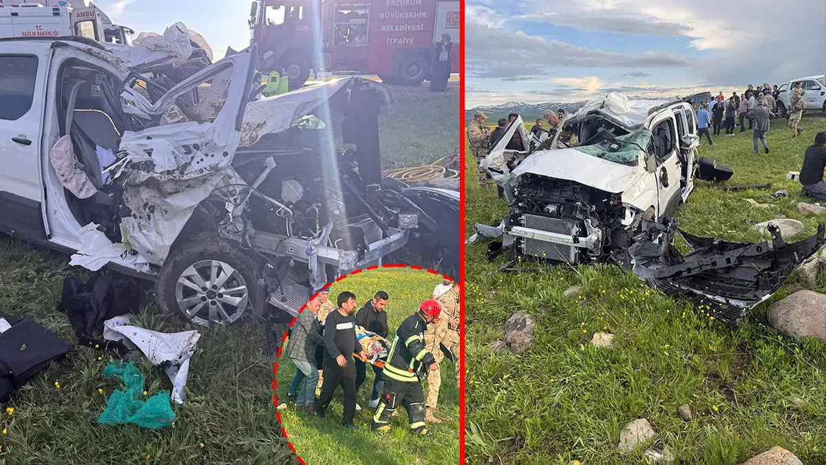 Erzurum’da can pazarı! Kontrolü kaybeden hafif ticari araç taklalar attı: Ölü ve yaralılar var! Erzurum’da can pazarı! Kontrolü kaybeden hafif ticari araç taklalar attı: Ölü ve yaralılar var!