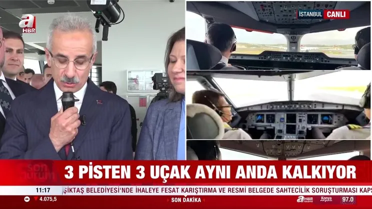 İstanbul Havalimanı 3'lü pisti açıldı! Avrupa'da örneği yok | Video