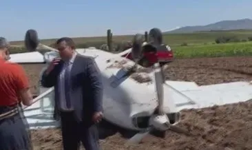 Son dakika: Aksaray’da eğitim uçağı düştü!