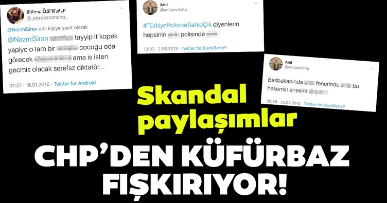 CHP’den küfürbaz fışkırıyor