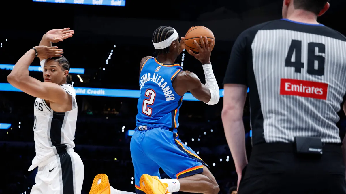 NBA'de Oklahoma City Thunder, San Antonio Spurs'ü mağlup etti