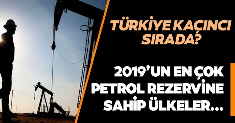 2019’da en çok petrol rezervine sahip olan ülkeler belli oldu! Türkiye petrol üretiminde kaçıncı sırada?