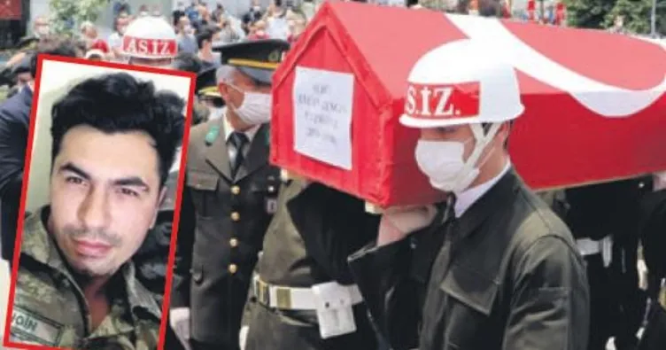 İdlib şehidine veda