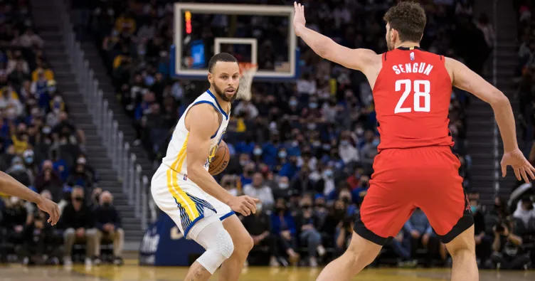 NBA’de Golden State Warriors, Houston Rockets’ı Curry’nin son saniye basketiyle yendi