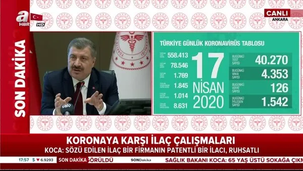 Son dakika: Sağlık Bakanı Fahrettin Koca'dan canlı yayında önemli açıklamalar (17 Nisan 2020 Cuma) | Video