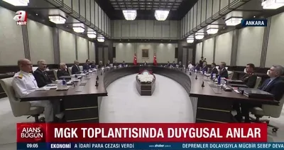 MGK toplantısında duygusal anlar | Video