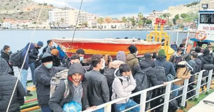 Çeşme’de 200 kaçak göçmen yakalandı