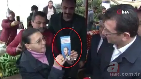 CHP adayı Ekrem İmamoğlu'na vatandaştan şok! Başkan Erdoğan broşürünü gösterdi ve...