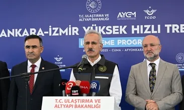 Bakan Uraloğlu açıkladı: Ankara-Afyonkarahisar arası seyahat süresi 1 saat 40 dakikaya düşecek