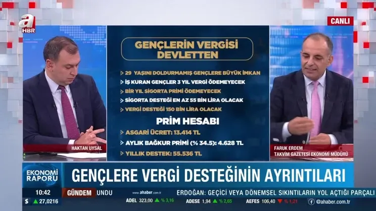 İşini kuran gence vergi desteği | Video
