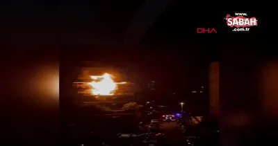İzmir’deki lüks sitede meydana gelen yangının çıkış anı kamerada | Video