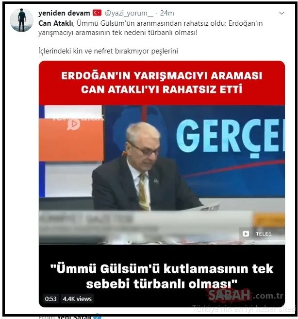 Can Ataklı'nın Ümmü Gülsüm ile ilgili çirkin yorumlarına tepki yağıyor