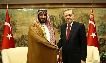 Başkan Erdoğan, Veliaht Prens Muhammed Bin Selman ile görüştü