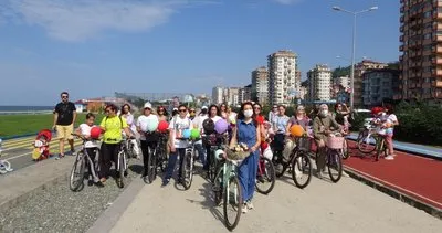 Süslü Kadınlar Rize’de bisiklet organizasyonu düzenledi Süslü Kadınlar Rize’de bisiklet organizasyonu düzenledi