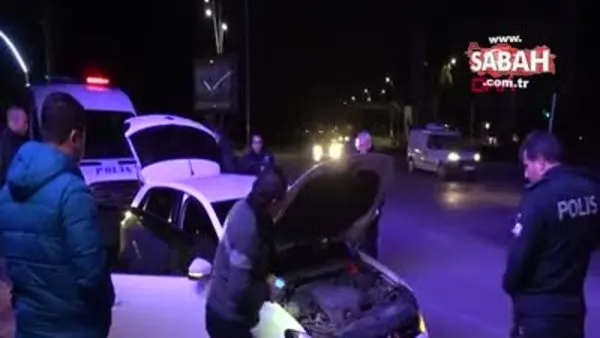Adana'da otomobili polisleri ezmeye çalışan sürücü 5 kilometre sonra yakalandı!
