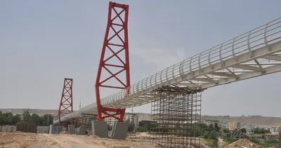 Kaymakam Demir, İsmail Ebul-İz El Cezeri Asma köprüsü çalışmalarını yerinde inceledi