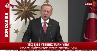 Başkan Erdoğan Milli Dayanışma Kampanyası’nı başlattı! ’Biz bize yeteriz Türkiyem’ | Video