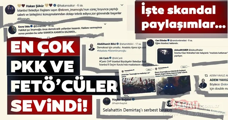 Tepki çeken Ekrem İmamoğlu kararına en çok FETÖ ve PKK sevindi!