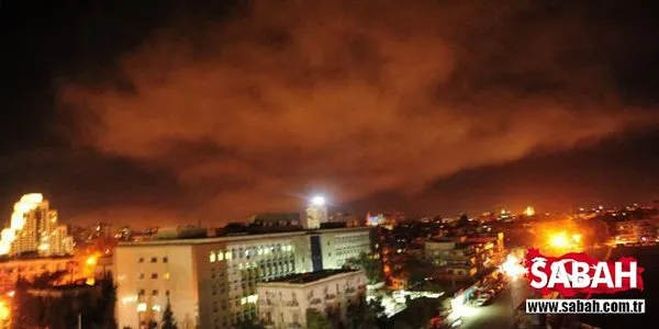 ABD Suriye'yi vurdu! İşte Şam'dan ilk görüntüler