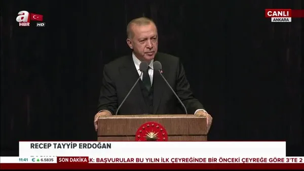 Cumhurbaşkanı Erdoğan'dan Külliye'deki Arşiv Sempozyumu'nda önemli mesajlar!