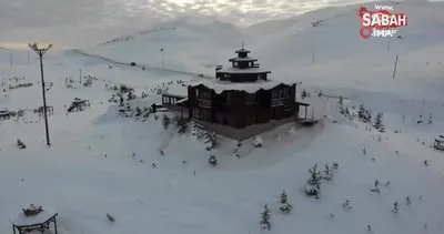 Tokat’ta buz tutan göletten mest eden görüntüler | Video