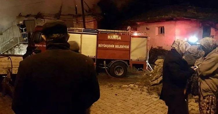 Manisa’da ev yangını: 1 ölü