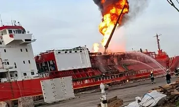 Türk gemisine drone isabet etti